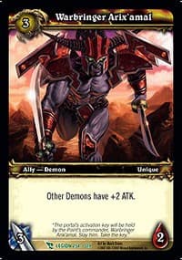 Warbringer Arix'amal - March of the Legion - WoW card