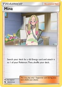 Mina - SM - Lost Thunder - Pokemon card