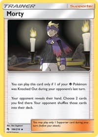 Morty - SM - Lost Thunder - Pokemon card