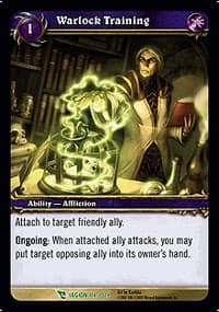 Warlock Training - March of the Legion - WoW card