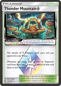 Thunder Mountain Prism Star - SM - Lost Thunder - Pokemon card