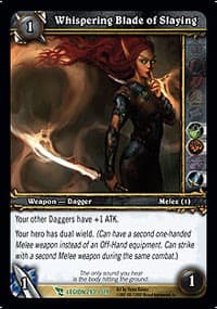 Whispering Blade of Slaying - March of the Legion - WoW card