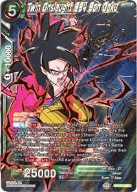 Twin Onslaught SS4 Son Goku (SPR) - Miraculous Revival - Dragon Ball Super: Masters card