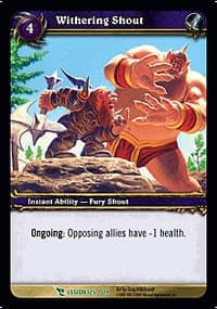 Withering Shout - March of the Legion - WoW card