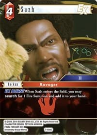 Sazh EX - Opus VII - Final Fantasy TCG card