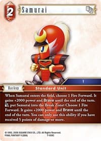 Samurai - Opus VII - Final Fantasy TCG card
