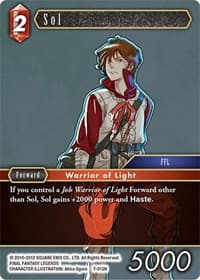 Sol - Opus VII - Final Fantasy TCG card