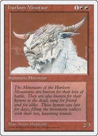 Hurloon Minotaur - Fourth Edition - Magic: The Gathering card