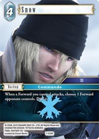 Snow - Opus VII - Final Fantasy TCG card