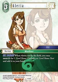 Aleria EX - Opus VII - Final Fantasy TCG card