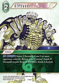 Alexander EX - Opus VII - Final Fantasy TCG card