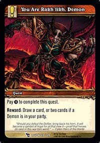 You Are Rakh'likh, Demon - March of the Legion - WoW card