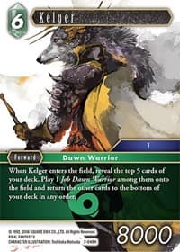 Kelger - Opus VII - Final Fantasy TCG card