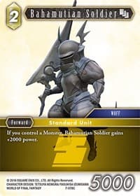 Bahamutian Soldier - Opus VII - Final Fantasy TCG card