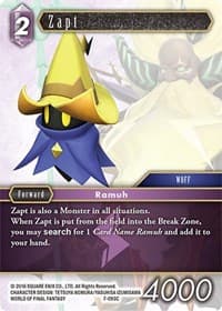 Zapt - Opus VII - Final Fantasy TCG card