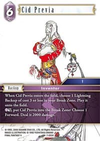 Cid Previa - Opus VII - Final Fantasy TCG card