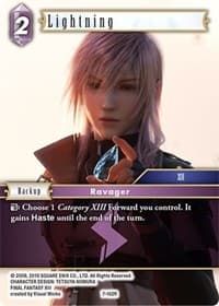 Lightning - Opus VII - Final Fantasy TCG card