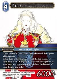 Faris - Opus VII - Final Fantasy TCG card