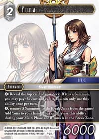 Yuna - Opus VII - Final Fantasy TCG card