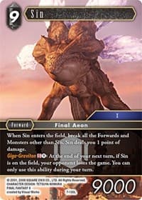 Sin - Opus VII - Final Fantasy TCG card