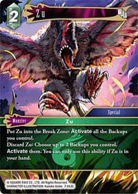 Zu - Opus VII - Final Fantasy TCG card