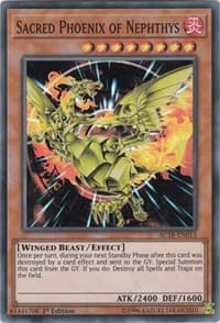 Sacred Phoenix of Nephthys - Advent Calendar 2018 - YuGiOh card