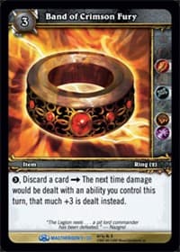 Band of Crimson Fury - Magtheridon's Lair Treasure - WoW card