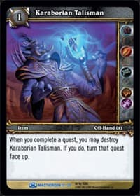 Karaborian Talisman - Magtheridon's Lair Treasure - WoW card