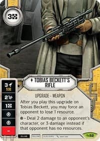 Tobias Beckett's Rifle (Card Only) - Across the Galaxy - Star Wars: Destiny card