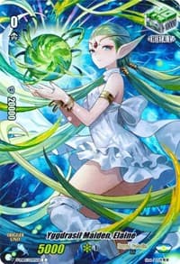 Yggdrasil Maiden, Elaine (Full Art) (Parallel Foil) - V-MB01: PSYqualia Strife - Cardfight Vanguard card