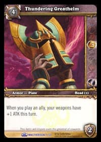 Thundering Greathelm - Magtheridon's Lair Treasure - WoW card