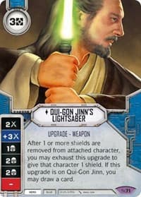 Qui-Gon Jinn's Lightsaber (Card Only) - Across the Galaxy - Star Wars: Destiny card