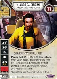 Lando Calrissian - Smooth and Sophisticated - Across the Galaxy - Star Wars: Destiny card
