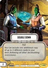 Double Down - Across the Galaxy - Star Wars: Destiny card