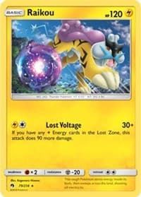 Raikou - 79/214 (SM Lost Thunder) - Deck Exclusives - Pokemon card
