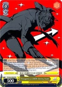 Protagonist as JOKER: Destiny Awaits - P5/S45-PE02 PR - Persona 5 - Weiss Schwarz card