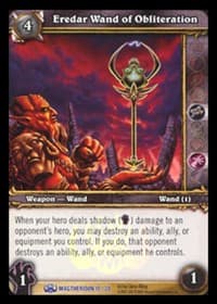 Eredar Wand of Obliteration - Magtheridon's Lair Treasure - WoW card