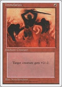 Immolation - Fourth Edition - Magic: The Gathering card