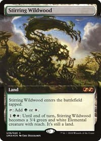 Stirring Wildwood - Ultimate Masters: Box Toppers - Magic: The Gathering card