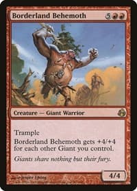 Borderland Behemoth - Morningtide - Magic: The Gathering card