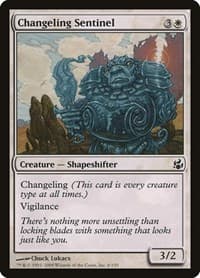 Changeling Sentinel - Morningtide - Magic: The Gathering card