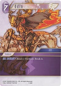 Odin EX - 1-124R - Deck Exclusive Cards - Final Fantasy TCG card