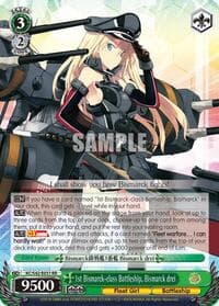 1st Bismarck-class Battleship, Bismarck drei - KanColle: Arrival! Reinforcement Fleets from Europe! - Weiss Schwarz card