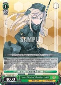 U-boat IXC-class Submarine, U-511 - KanColle: Arrival! Reinforcement Fleets from Europe! - Weiss Schwarz card