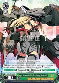 1st Bismarck-class Battleship, Bismarck - KanColle: Arrival! Reinforcement Fleets from Europe! - Weiss Schwarz card