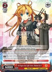 6th Nagara-class Light Cruiser, Abukuma Kai-II - KanColle: Arrival! Reinforcement Fleets from Europe! - Weiss Schwarz card