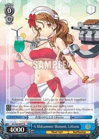 A Midsummer Moment, Littorio - KanColle: Arrival! Reinforcement Fleets from Europe! - Weiss Schwarz card