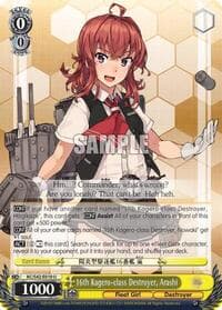 16th Kagero-class Destroyer, Arashi - KanColle: Arrival! Reinforcement Fleets from Europe! - Weiss Schwarz card