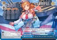 Let me show you Italia's true power! - KanColle: Arrival! Reinforcement Fleets from Europe! - Weiss Schwarz card