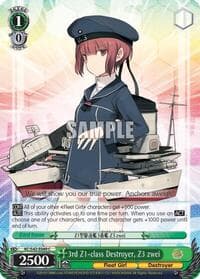3rd Z1-class Destroyer, Z3 zwei - KanColle: Arrival! Reinforcement Fleets from Europe! - Weiss Schwarz card